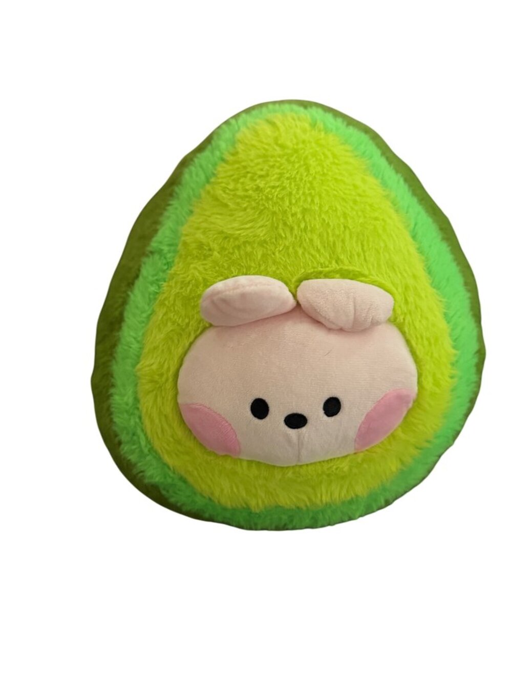 BT21 Shooky & Cooky Double Sided Avocado-Shaped Plush Toy With Reversible Faces - Picture 2 of 8